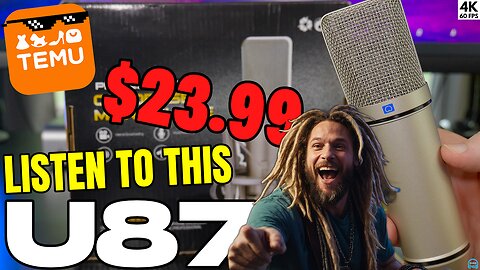 A U87 for only $23! 😲 Temu U87 Condenser Microphone Review