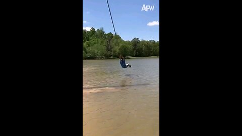 Rope Swings Never Fail to Disappoint__ 😂🌊_funny _afv _fall _fail(1