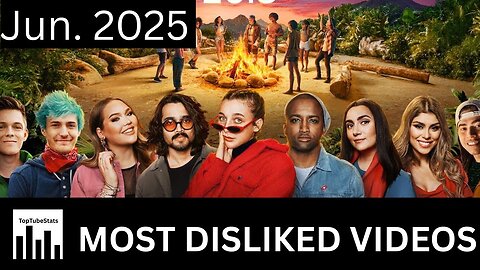 Top 25 Most Disliked YouTube Videos (Jun. 2025)