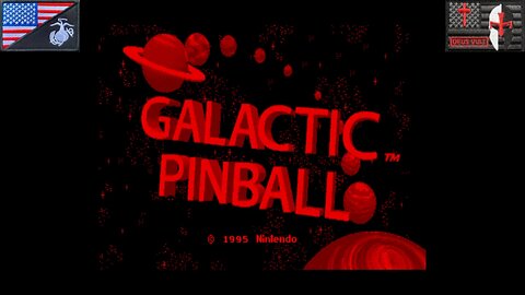 Galactic Pinball (Nintendo Virtual Boy - Attract Mode) [NA Version of "ギャラクティック・ピンボール"]