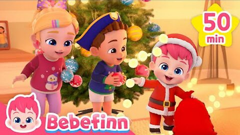 Deck The Halls with Bebefinn on Christmas Day | +more Nursery Rhymes