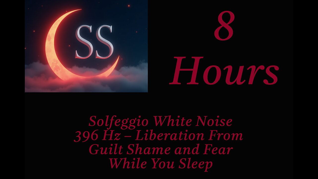 Solfeggio White Noise - 396 Hz Liberation From Guilt Shame and Fear While You Sleep - 8 Hours