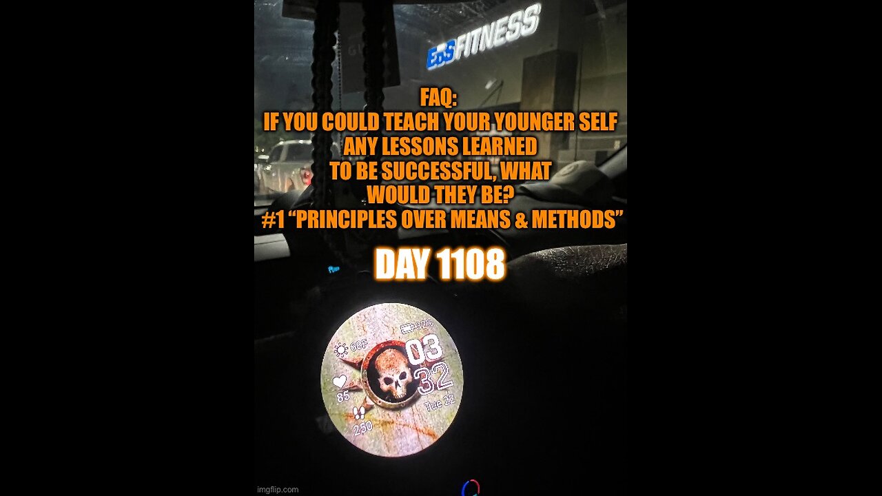 FAQ: If I could Teach My Younger Self Lessons Learned… #1 “Principles Over Means & Methods”