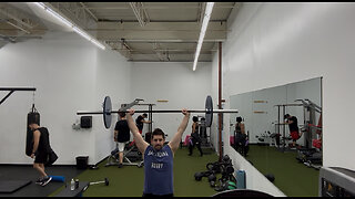 Olymplic Lifting 60KG/132LBs: Muscle Clean + Front Squat + Power Jerk