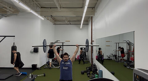 Olymplic Lifting 60KG/132LBs: Muscle Clean + Front Squat + Power Jerk