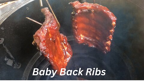 Hanging Baby Back Ribs On The OJ's Bronco