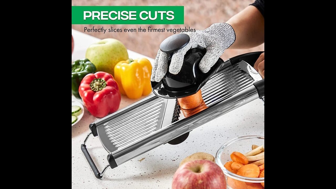 LMETJMA adjustable mandoline slicer stainless steel JT213 for vegetables potato tomato onion carrot