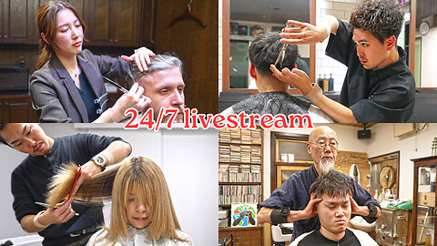 💈24/7 ASMR barbershop videos: haircut, shave, shampoo, massage for Relaxing, Sleeping by YesPLzASMR