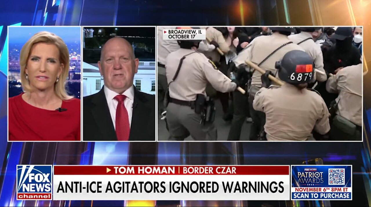 Tom Homan CHALLENGES Gov. Pritzker To Face Rioters