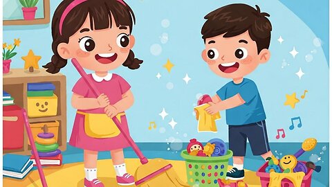 सफाई का मज़ा! 🧹 | Clean-Up Song for Kids in Hindi | बच्चों के लिए सफाई वाला मजेदार गाना