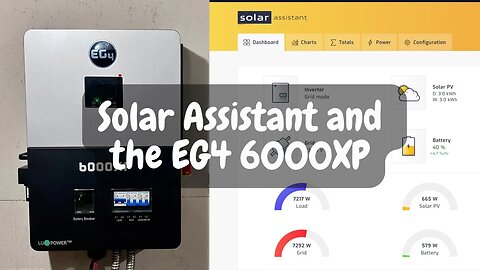Setting Up Solar Assistant for the EG4 6000XP (or 12000XP/12kPV/18kPV)
