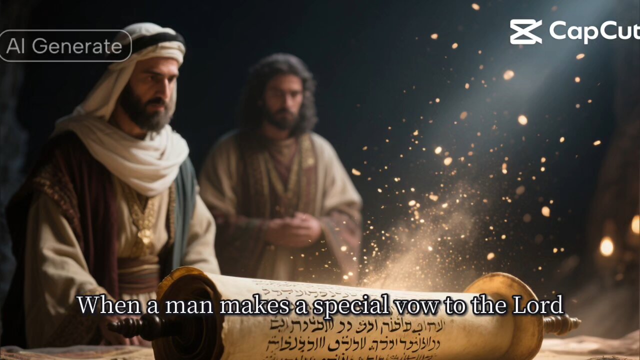 “When a man makes a special vow to the Lord…” — Leviticus 27:2
