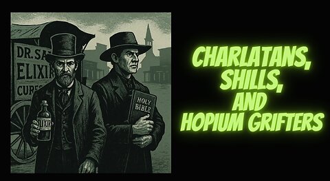 "Charlatans, Shills, and Hopium Grifters" -Christian Conspiracy Coalition