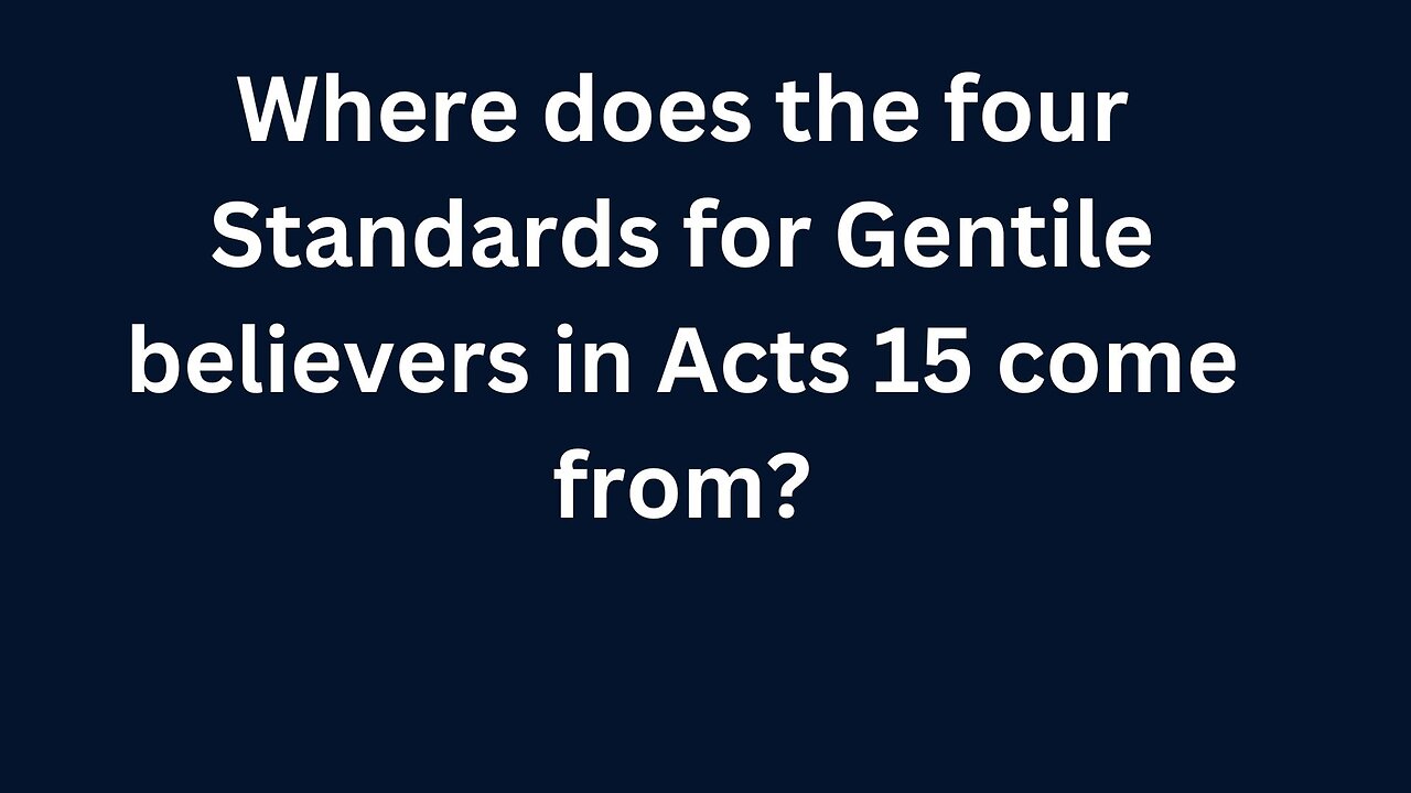 Where does the four standards of Act 15 come from?