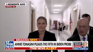 Yet another pleads the fifth. Former advisor Annie Tomasini refuses to testify in the scandal surrounding the Biden health cover-up