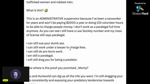 SFTI 20250112 The Law Society of Ontario wants me to file a complain against @HEKATESDAUGHTER...