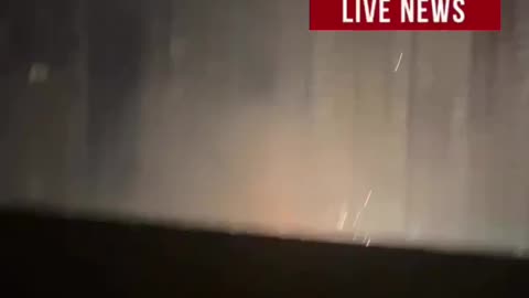 😔 The moment of detonation of UAV debris in Kyiv