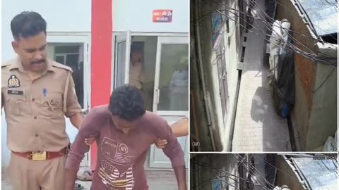 Meerut: Suhail Arrested for Kissing Woman in Public, Apologizes While Holding Ears