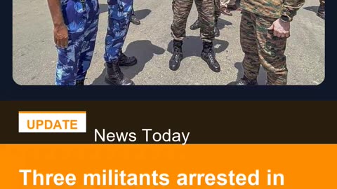 Three militants arrested in Manipur
