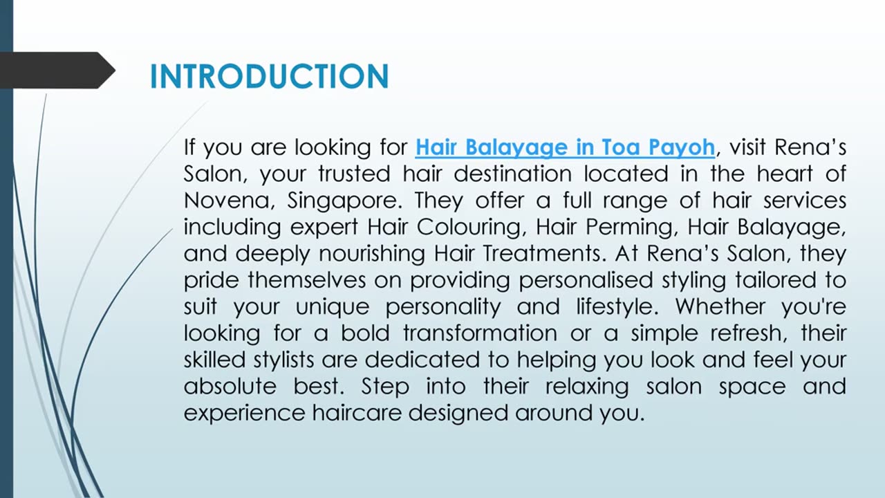 If you are looking for Hair Balayage in Toa Payoh
