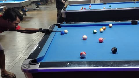 billiards shot ball
