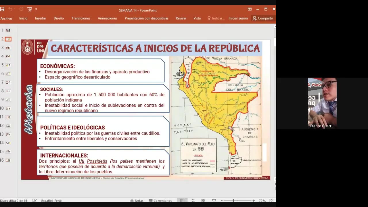 CEPRE UNI 2022 - 1 | Semana 14 | Historia