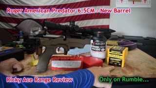 Ruger American 6.5CM New Barrel - 140 Berger Hybrid Targets and 153.5 Long Range Hybrid Target