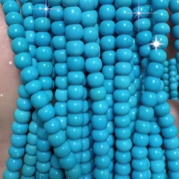 20250726-5 Natural Original Sterling Treatment Sleeping Beauty Turquoise Bead Strand Adorn