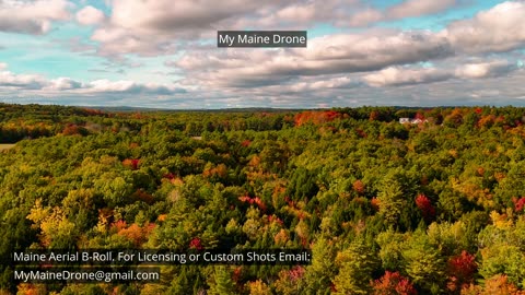 Maine B-Roll (No Sound) Fall Foliage in Gray, Maine Video 8