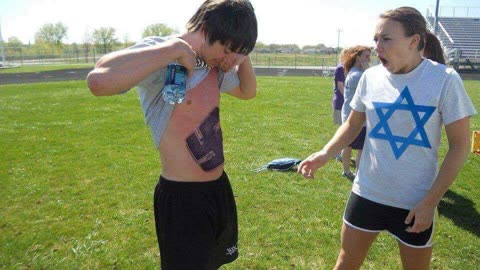 swastika vs FAKE star of david