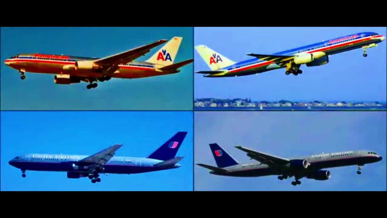 American and United Airlines Planes