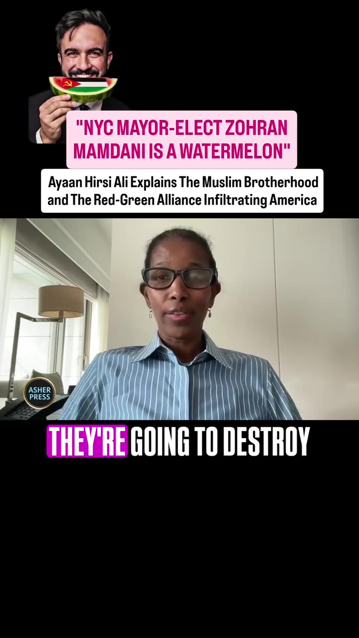 Ayaan Hirsi Ali Explains the MUSLIM BROTHERHOOD & RED-GREEN Alliance