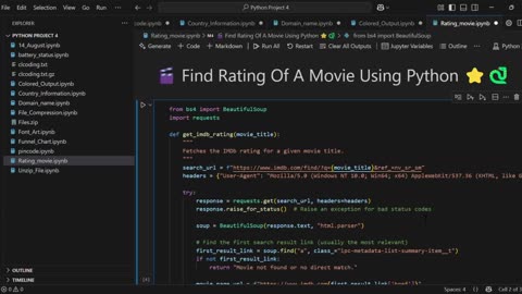 How to Scrape IMDb Movie Ratings Using Python