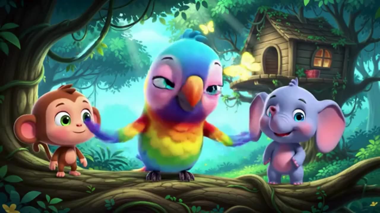 Polly the Parrot 🦜 | Fun Learning Song for Kids
