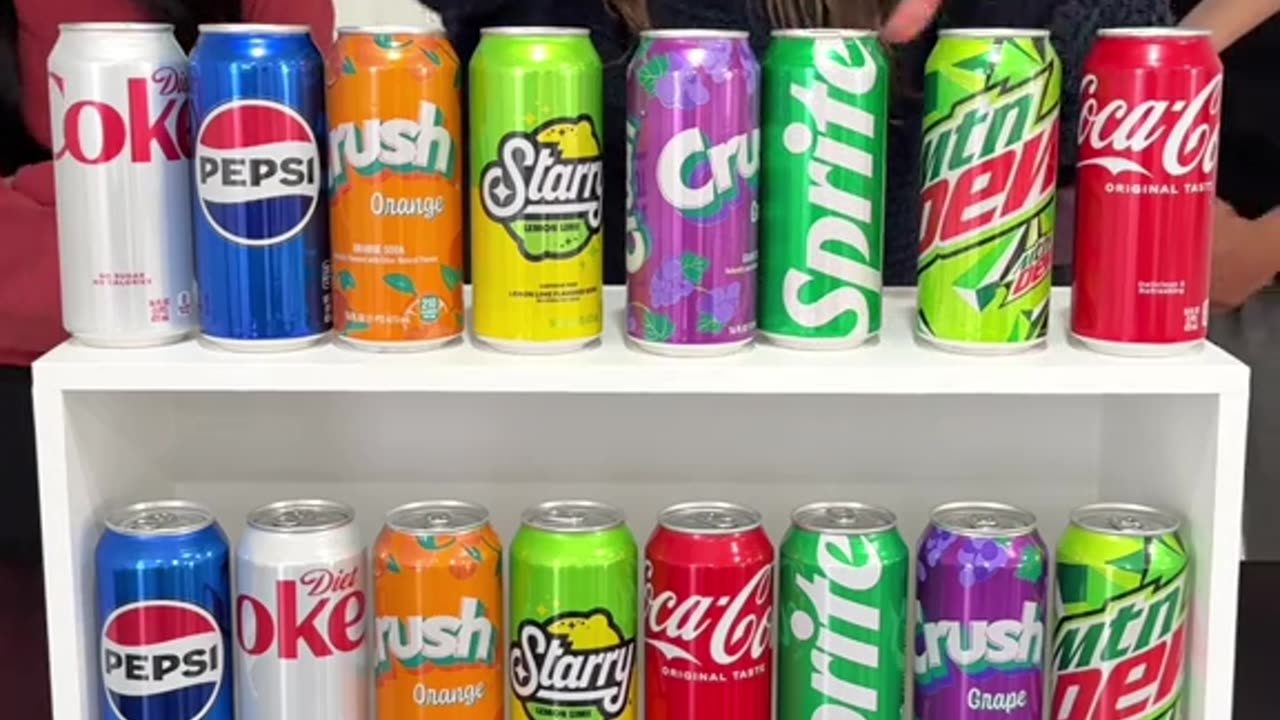 Match the Soda Drinks Challenge!🥤#soda #game #challenge