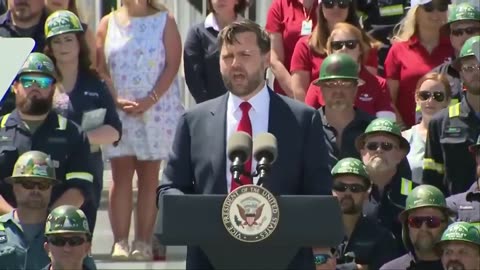 VP: "That was made with American hands and built with great American steel."