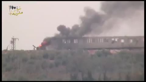 Syrian War Al-Masasna N. Hama TOW ATGM vs T-55 hit (Jaish al-Izza) 2014.10.11