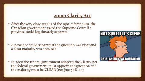 Clarity Act - Alberta Independence or the rhetoric of the fifty first state