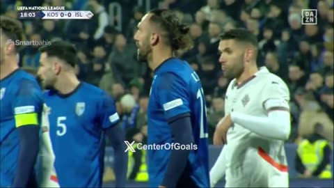 🇽🇰 Kosovo 1-0 Iceland 🇮🇸 - Lumbardh Dellova Goal