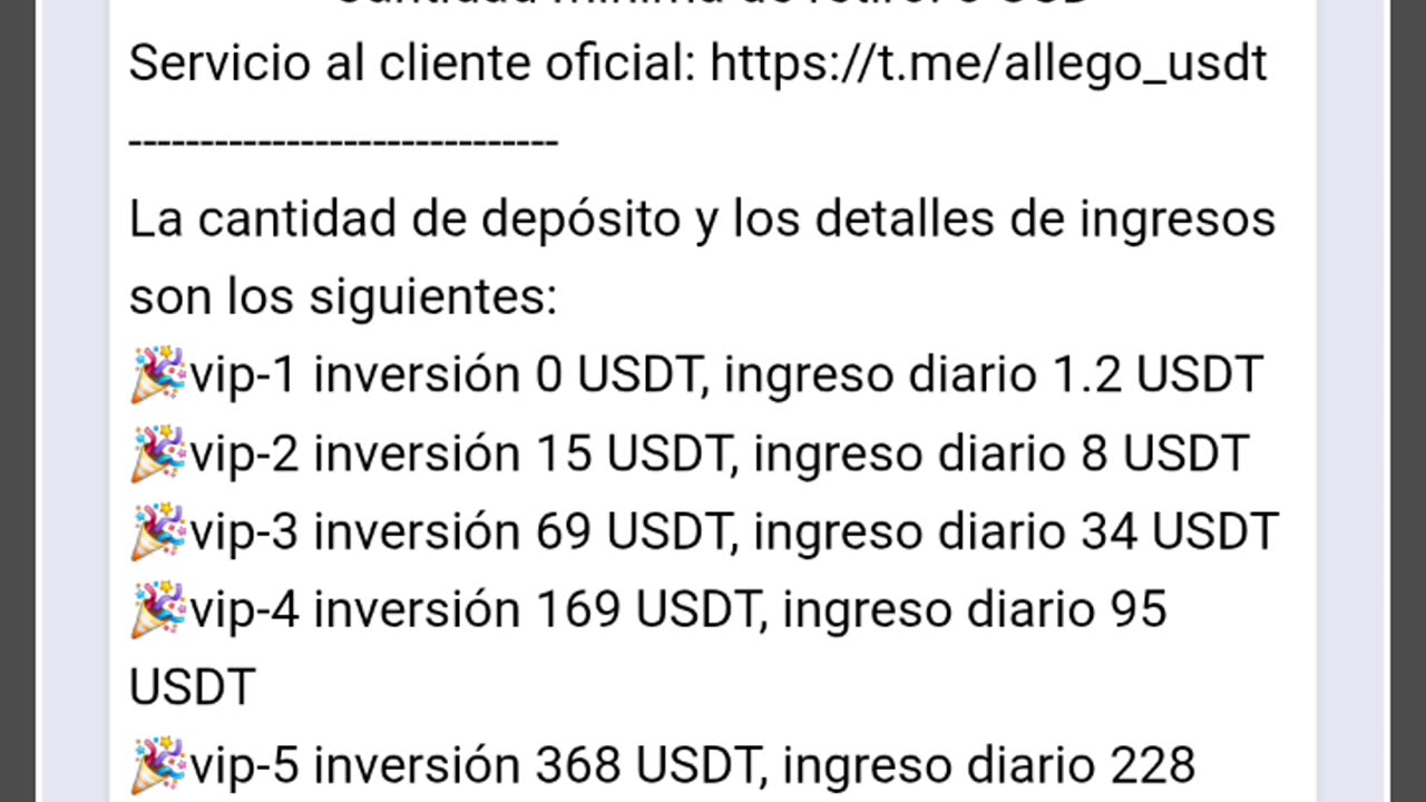 GANA USDT DIARIO