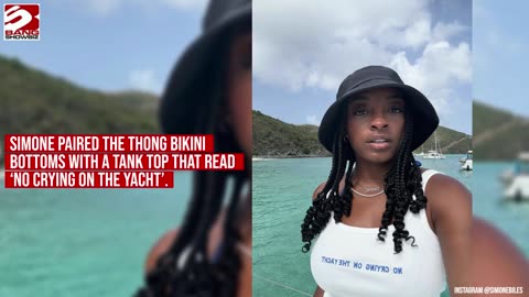 ‘No tears’ for Simone Biles as she boasts peachy bum!