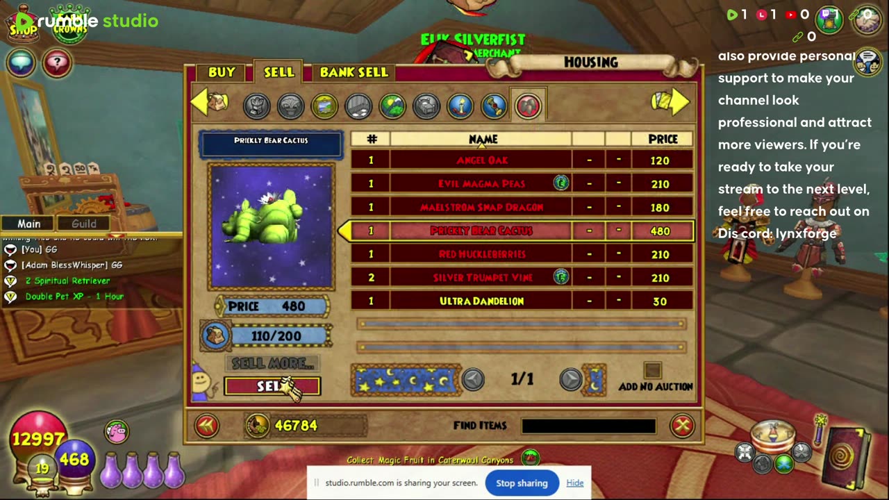 well going on wizard doing idk i guess some of the fight fest and other things