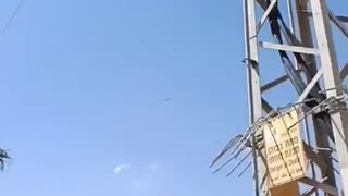 WATCH: Israeli Air Force helicopter intercepts UAVs launched from Yemen into Israel moments ago.