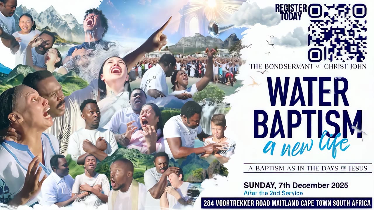 This is a rare opportunity to be personally baptized by the Man of God