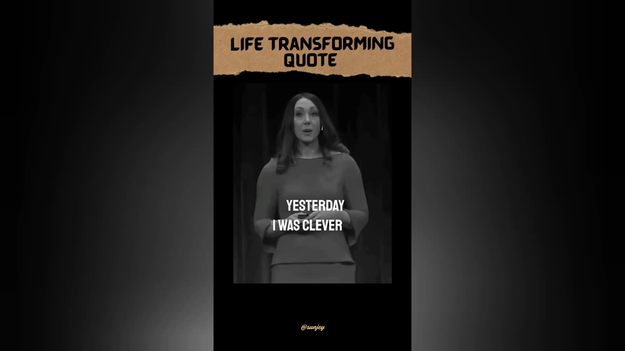 Life transformation quote