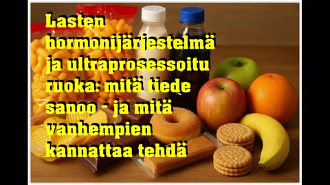 Lasten hormonitoiminta ja ultraprosessoitu ruoka