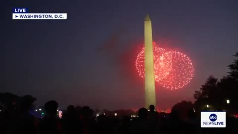 LIVE: July 4th fireworks light up the sky above Washington, D.C.