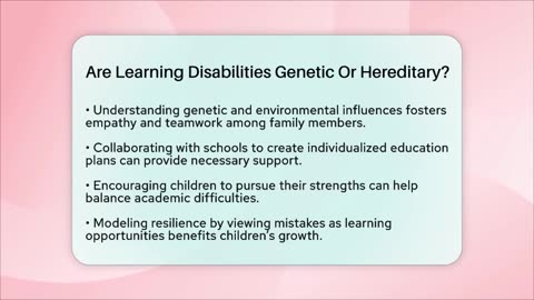Are Learning Disabilities Genetic Or Hereditary_ - Better Family Relationship