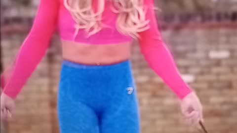 Impressive jump rope bop
			