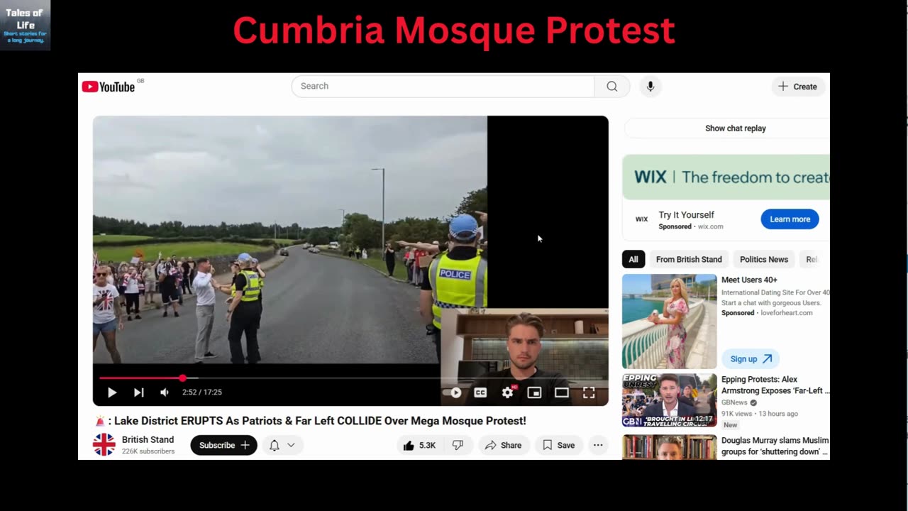 Cumbria Mosque Protest